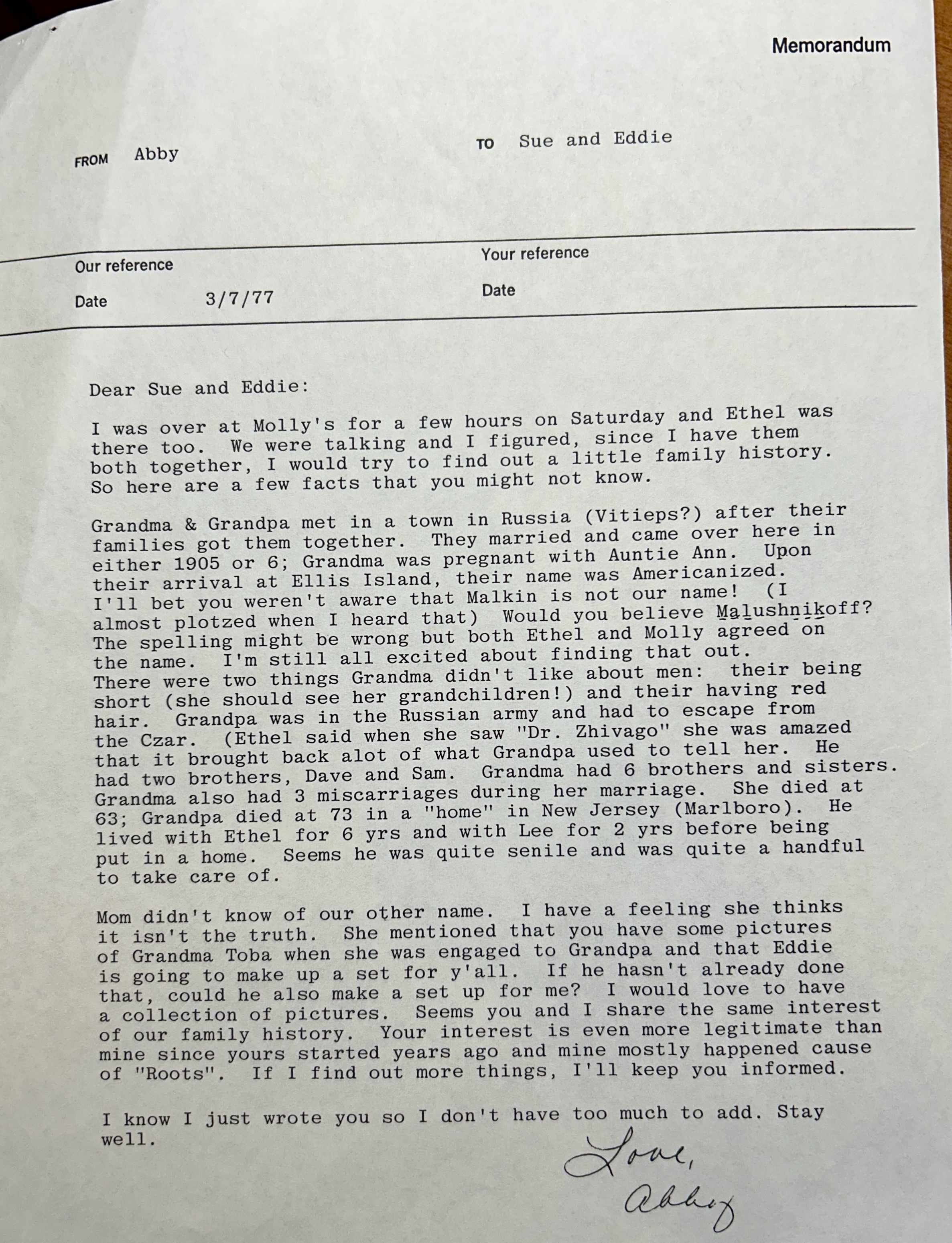 A letter from a person

Description automatically generated